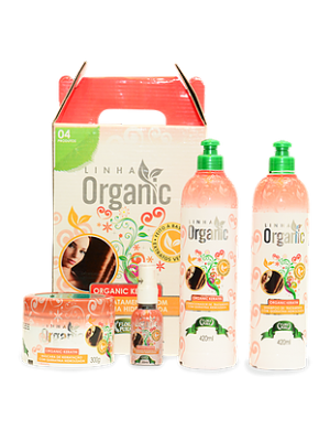 KIT ORGANIC COM KERATIN FLORA PURA